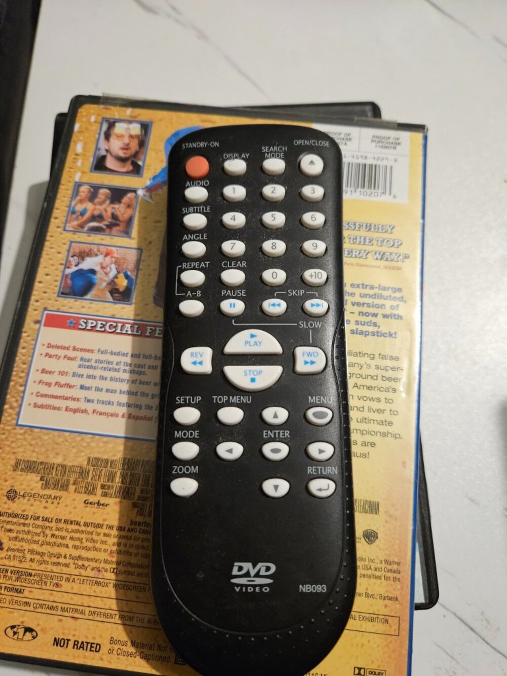 Magnavox NB093 DVD Player Remote Control – OEM Replacement
